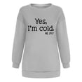 thumbnail image 4 of Moda mujer suelta cuello redondo casual manga larga impresa señoras sudadera tops Pompotops gfhjh18379, 4 of 6