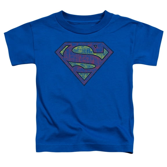 Superman - Tattered Shield - Toddler Short Sleeve Shirt - 2T