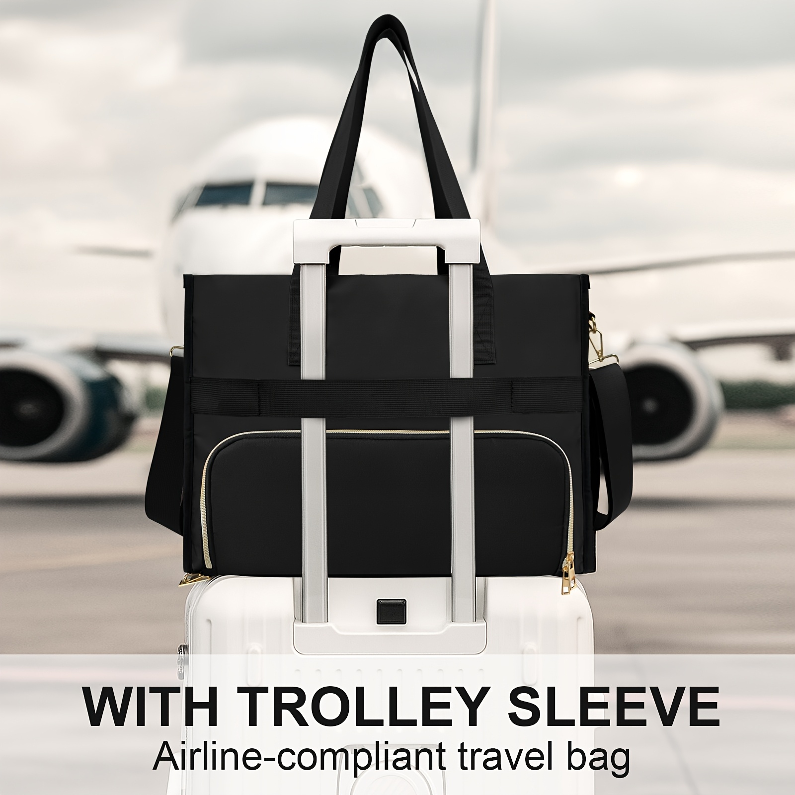 Beltzy Womens Tote Bag with Lunch Compartment Ladies Large Insulated Lunch Box For Work Back To School Office Travel White