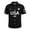 Black, variant on Men 4th of July USA Patriotic Button Down Shirt Short Sleeve American Flag Print Casual Summer Shirt Wine 2XL