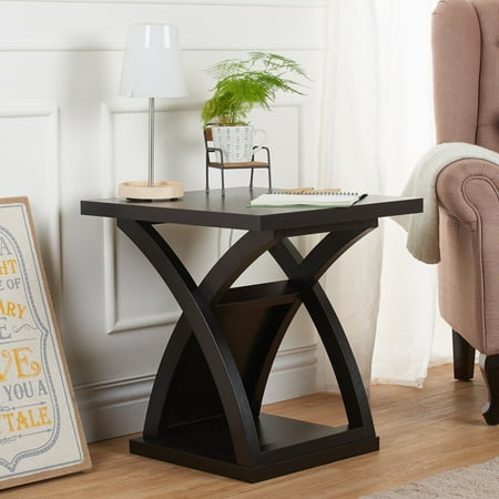Furniture Of America Barkley Modern Espresso X Base End Table Furniture Of America Barkley Modern Espresso X Base End Table