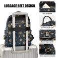thumbnail image 3 of FORMRS Mini Backpack Purse for Women Quilted Travel Daypack Casual Shoulder Bag, Blue Sun Moon Pattern, 3 of 7