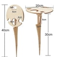 thumbnail image 3 of Outdoor Wine Table Foldable Portable Wooden Simple Installation Picnic Lawn Table Stand, 3 of 4
