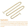 thumbnail image 3 of Uxcell Iron Flat Chain Strap, 51" Handbag Purse Chain Strap DIY Bag Replacement, Gold Tone, 3 of 6