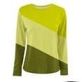thumbnail image 4 of Giftesty Womens Shirts Plus Size Women's Solid Round-Neck Long Sleeve Top, 4 of 4