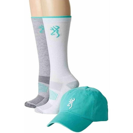 Browning Hosiery Women's Hat and 2 Pair Socks Pack Combo