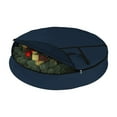 thumbnail image 4 of COVERS&ALL Christmas Wreath Storage Bag 12 Oz with Carrying Handle & Dual Zipper - 100% Water Resistant Durable Material Storage Bag - Holiday Xmas Tear Resistant Bag (40" Dia x 7" H, Blue), 4 of 7