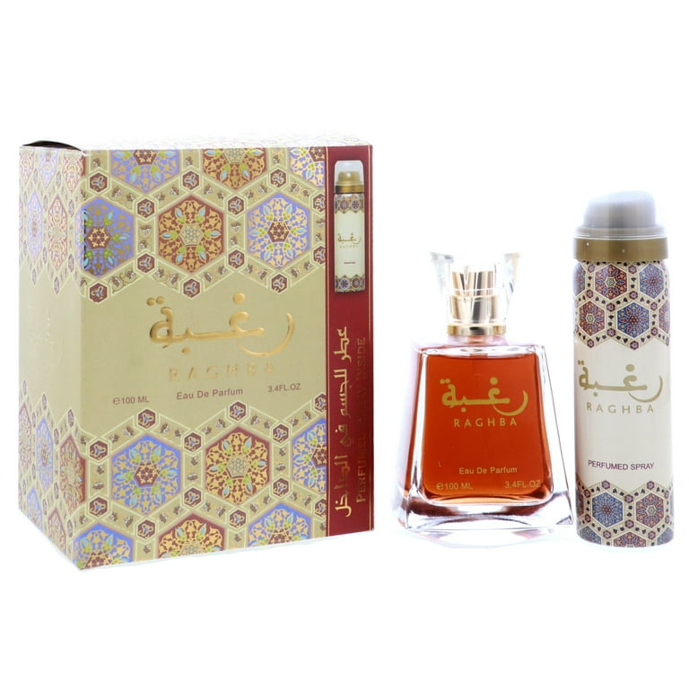 Lattafa Raghba Eau De Parfum Spray Plus 1.7 oz Lattafa Raghba Eau De Parfum Spray Plus 1.7 oz