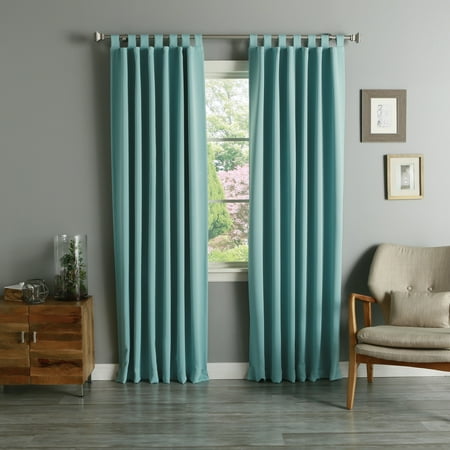 Aurora Home Tab Top Thermal Insulated 84 Inch Blackout Curtain
