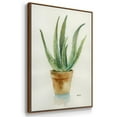 thumbnail image 3 of Succulent IV Framed Premium Gallery Wrapped Canvas - Ready to Hang - 17 x 25 - Walnut Floating Frame, 3 of 9