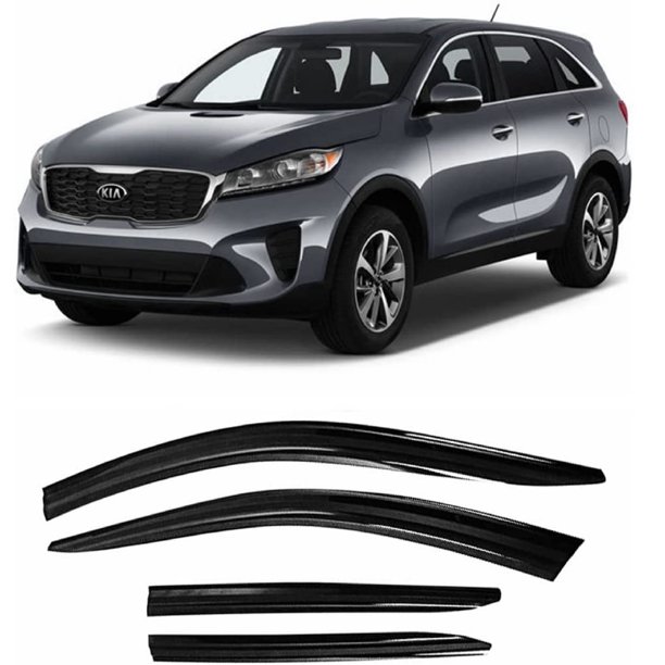 JSP Window Vent Visor For Kia Sorento 20162020 TapeOn Rain Guard