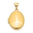 thumbnail image 1 of Médaillon Ovale Poli en Or Jaune 14K, 1 of 3