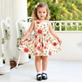 thumbnail image 2 of Zszcpp Baby Girl Newborn Dresses Sleeveless Round Enck Leisure Lovely Daily Life Flower Prints Princess Casual Dresses, 2 of 7