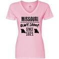 thumbnail image 3 of Inktastic Missouri Awesome Since 1821 Women's V-Neck T-Shirt, 3 of 5