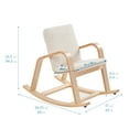 thumbnail image 2 of ECR4Kids Bentwood Reading Rocking Chair with Armrests and Cushion, Montessori Furniture, Natural, 2 of 9