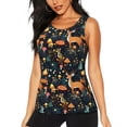 thumbnail image 2 of Uemuo Forest Elf Pattern Workout Tank Tops for Women Breathable Moisture-wicking tank top Sleeveless Running Loose Fit Yoga Tops Active Shirts Sports Gym Exercise, 2 of 9