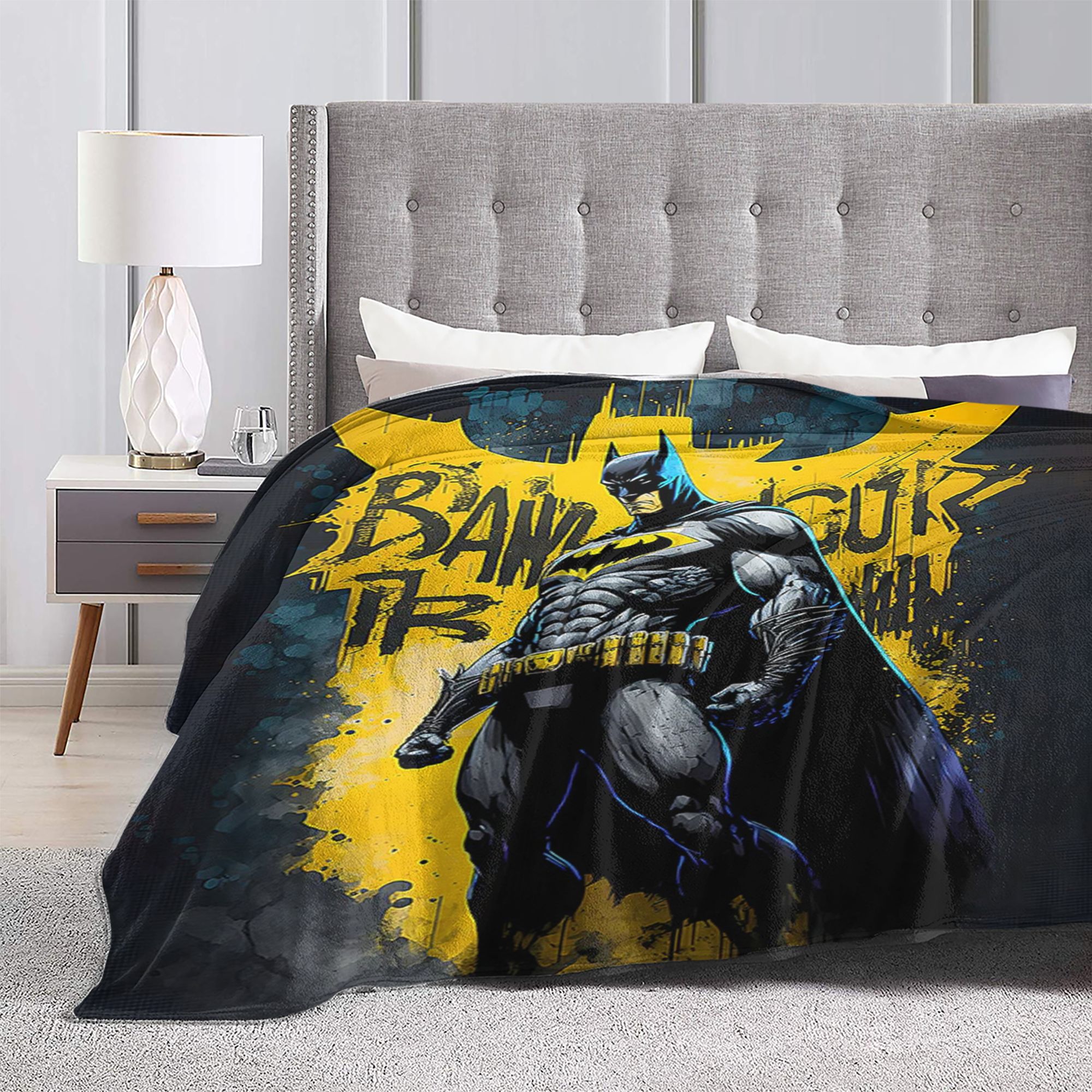 Batman Blanket Ultra Soft Flannel Throw Blanket Lightweight Warm Cozy Bed Blankets Gifts for Kids Adults 80 x60 Walmart