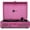 Hot Pink Velvet, variant on Arkrocket Curiosity Suitcase Bluetooth Belt Drive Turntable with Built-in Speakers, Hot Pink Velvet