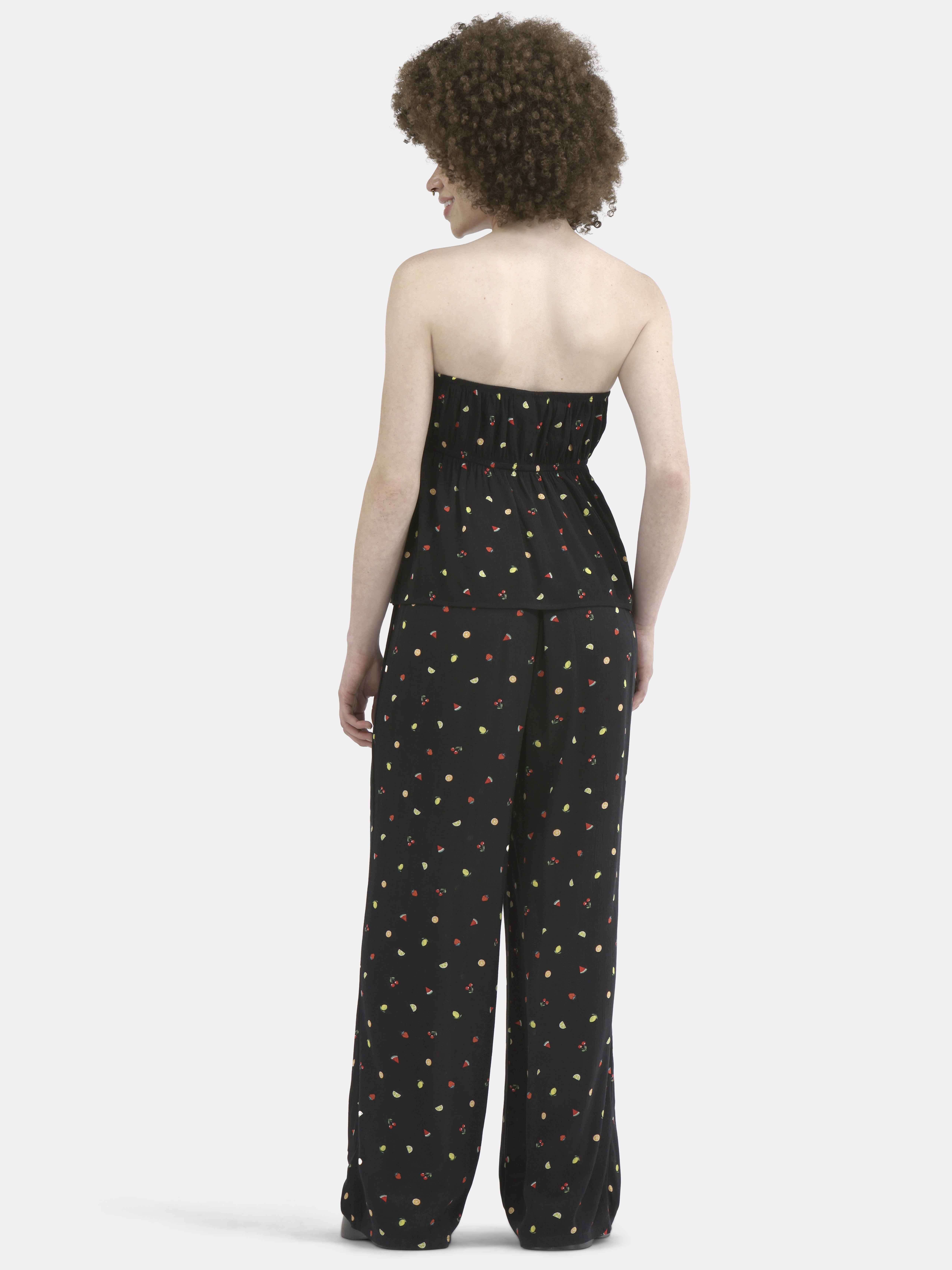 No Boundaries Tube Top and Palazzo Pants Set, 2-Piece, Women's