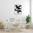 thumbnail image 2 of Modern Silhouette Brushed Shape Abstract Graphic Art Black Framed Art Print Wall Art, 2 of 7