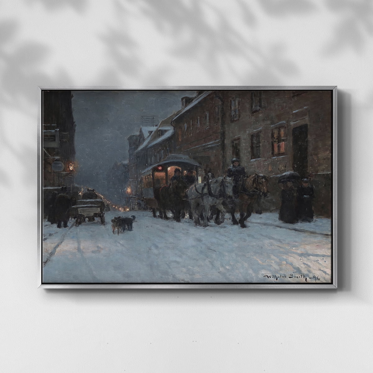 Vintage Landscape-CCCLXXXIV By Wexford Home Framed in Silver Wood Gallery Wrapped Canvas 27 in. x 41 in.
