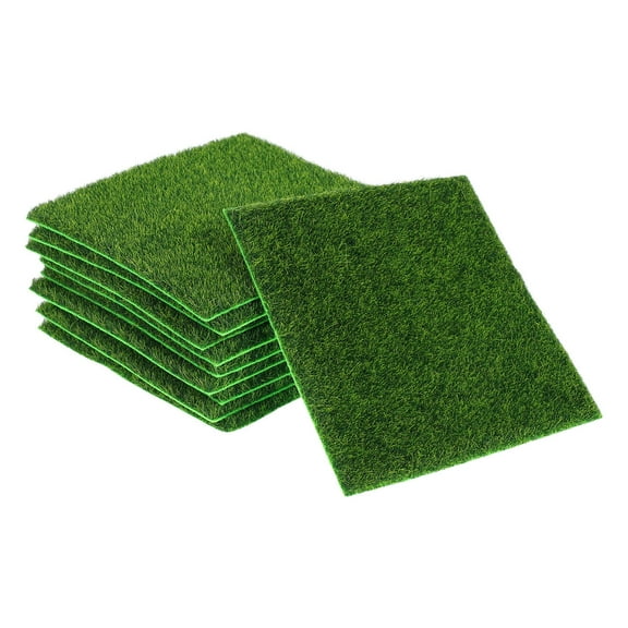 PTOOTP 10-Pack Artificial Moss Wall Panels Green Plastic Decorative Foliage for Outdoor and Indoor Decor