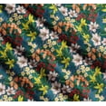 thumbnail image 3 of Soimoi Green Cotton Cambric Fabric Leaves, & Lily Floral Fabric Prints By Yard 42 Inch Wide, 3 of 7