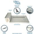 thumbnail image 6 of Tile Redi RT4248L-TBN-RB42-KIT Base'n Bench 60" X 42" Rectangular Shower Base - Tileable, 6 of 7