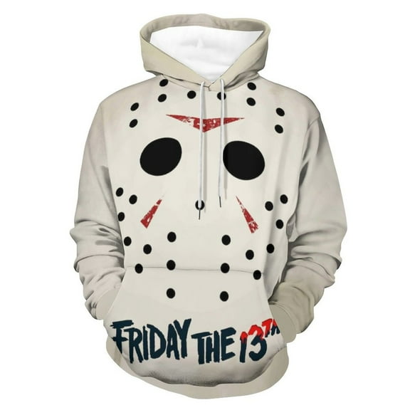 Unisex Horror Movie Friday The 13th Pullover Hoodie With Pocket Lightweight Hoodies Long Sleeve Sweatshirt For Men Women