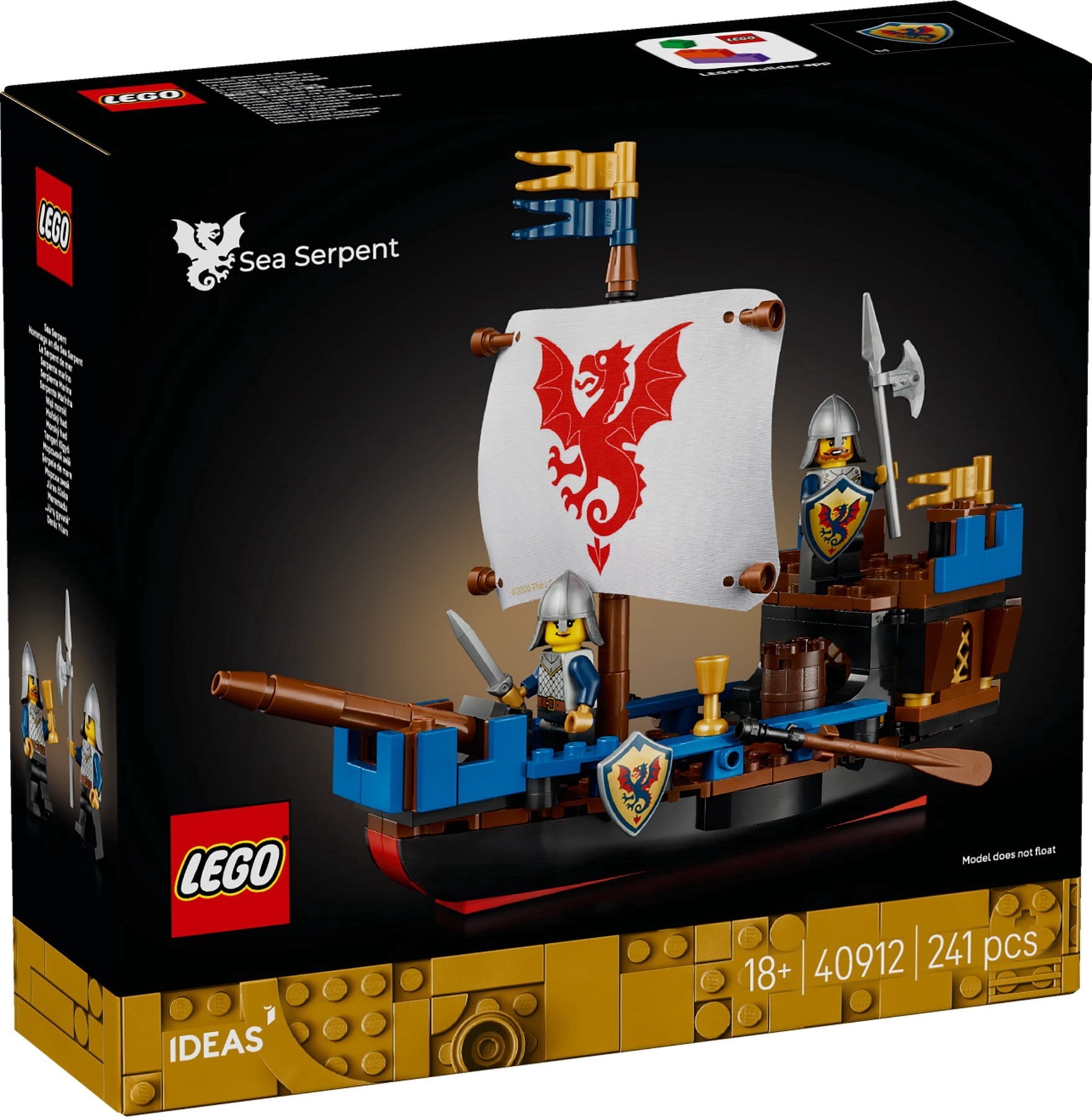 LEGO Creator 3-in-1 Viking Ship, Midgard Serpent & 1192 Bricks Set