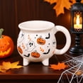 thumbnail image 6 of OIUR Ceramic Cauldron Coffee Mug with Ghosts Pumpkins Bats Halloween Tea Cups Personalized Witchy Gifts for Sisters Family, 6 of 6