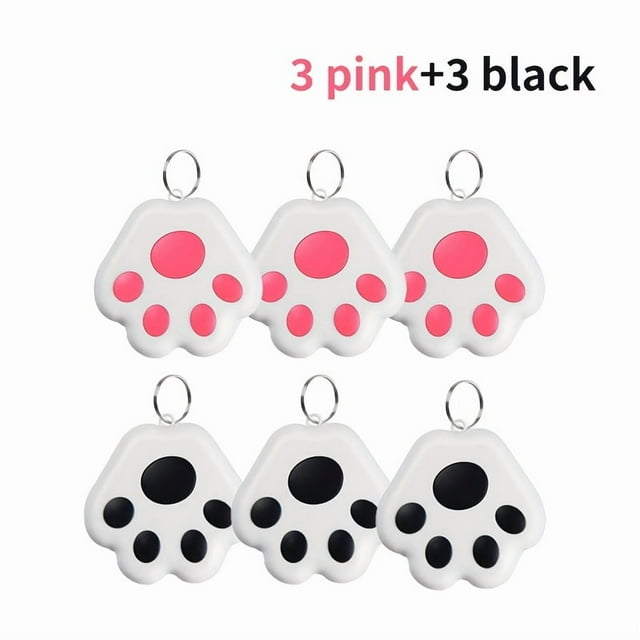 LEEYNEER 6pcs Item Loss Prevention Device Pet Locator Pet Tracking Device Suitable for IOS And Android Tracking Tools Suitable for Keys Wallets Pets Children to Prevent Loss And W