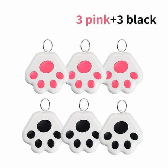 LEEYNEER 6pcs Item Loss Prevention Device Pet Locator Pet Tracking Device Suitable for IOS And Android Tracking Tools Suitable for Keys Wallets Pets Children to Prevent Loss And W