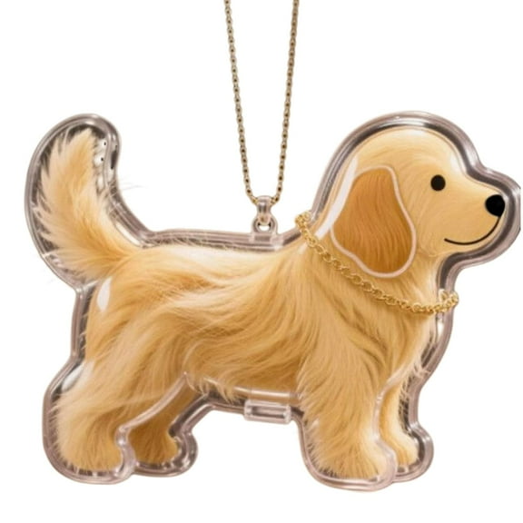 Pet Memorial Charm Keepsakes Container Preserves Furs Dog Figurine Hair Collector Keychain