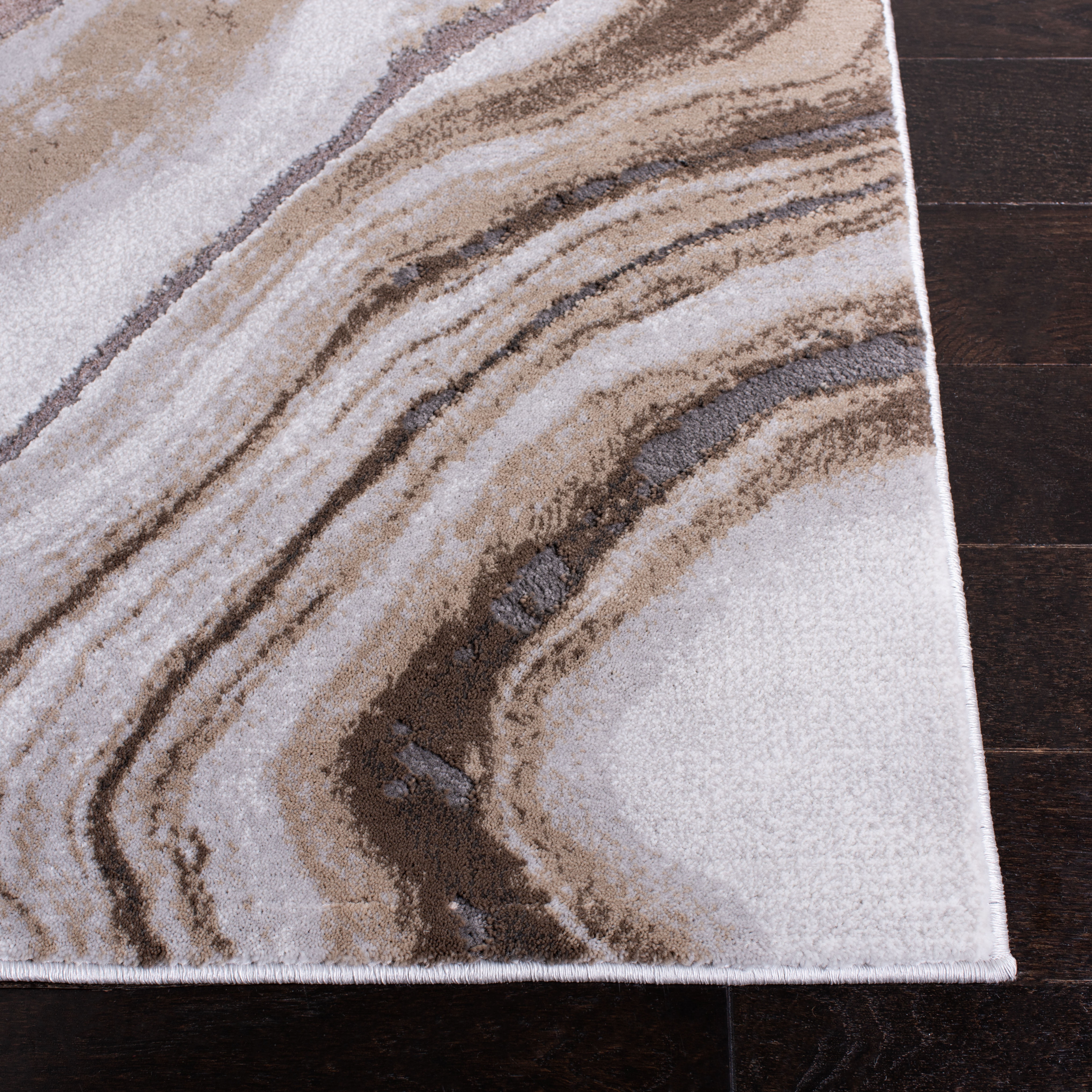 Safavieh Craft Ezra Abstract Area Rug, Gold/Gray, 5'3" x 7'