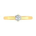 thumbnail image 3 of 1/3 Carat 6-Prong Set Diamond Engagement Ring in 10K Yellow Gold (Ring Size 7), 3 of 4