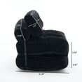 thumbnail image 4 of UHOMEPRO Convertible Sleeper Chair, Folding Sofa Bed with Headrest, Lumbar Pillow, High-Density Foam, Portable Floor Sofa for Living Room Bedroom, Black, 4 of 6