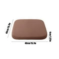 thumbnail image 3 of Slow Recovery Foam Chair Cushion | Detachable & Machine Washable Cover | Non-Slip Bottom | 40x40x4cm (16x16x1.6in) | Milk Fiber Fabric | For Kitchen, Dining, Office, Car & Classroom Use, 3 of 6