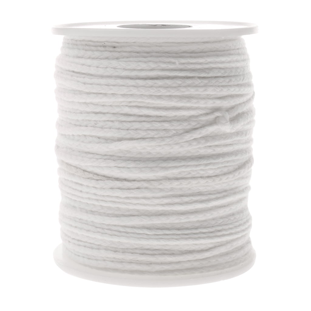 Cotton Wicks For Candles 2 Rolls Braided Candle Wick Core Spool 61m / 200ft  DIY Candle Wick Replacement Gifts For Christmas