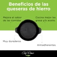 thumbnail image 2 of Sartenes Antiadherentes - Quesera 15 cm con Base de Parota | Utensilios de Cocina - Sartenes de Hierro Fundido | Sarten Hierro Fundido - Articulos de Cocina | Perfecto para Wok - Hot Cakes, 2 of 6