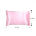 thumbnail image 6 of Unique Bargains Satin Pillowcases Silky Covers Pink 20"x54", 6 of 8