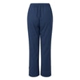 thumbnail image 5 of COMVALUE Pants for Women 2026 Trendy Casual Summer Capris Loose Fit High Waisted Trousers with Pockets (Navy, XXL), 5 of 5