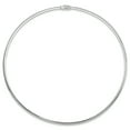 thumbnail image 3 of 14K Solid Two Tone Gold 3mm Reversible White Yellow Cubetto Omega Snake Chain Herringbone Necklace, 3 of 4
