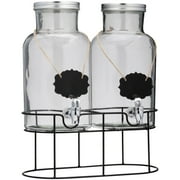 Chalkboard Double Drink Beverage Dispenser