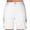 White, variant on Hvot&aat Casual Cargo Shorts for Women Summer Elastic Waist Solid Color Outdoor Athletic Hiking Shorts with Pockets