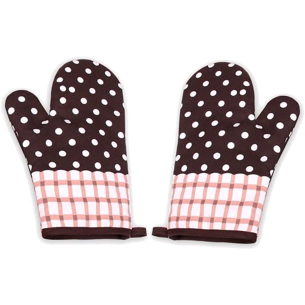 Guantes para horno, guantes para agarraderas, guantes para hornear agarraderas, adecuados para cocinar, hornear, asar a la parrilla, agarraderas, 1 par, regalo para mujeres y chef Adepaton LN-2191-2