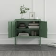 thumbnail image 5 of Ava Modern 23.6 Accent Cabinet with 2 Adjustable Shelves in Green, 5 of 12