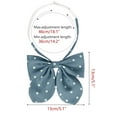thumbnail image 2 of INSPIRE CHIC Women's Polka Dots Pre-tied Adjustable Straps Bow Ties for Uniform Casual Blue, 2 of 5