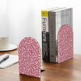 thumbnail image 5 of Lsque Red Flowers Printed Wood Bookends,Non-Skid Bookend for Shelves,Heavy Duty Support Bookends,Non-Slip Foam Pads for Office, Home, and Library,1 Pair, 5 of 8