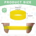 thumbnail image 2 of 20Pcs Silicone Rubber Bands Non-slip 1.22 Inch Flat for Books, Yellow, 2 of 6